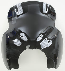 National Cycle Wave Quick Release dark smoke motorcycle windshield for Indian bikes, providing sleek wind protection.