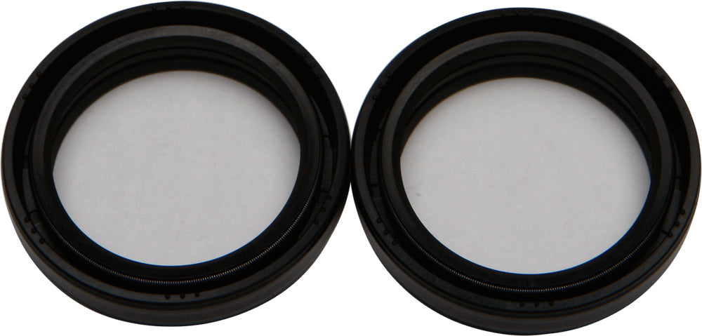 All Balls Fork Seal Kit 22-55137 for motorcycle suspension, featuring black rubber seals and metal components.