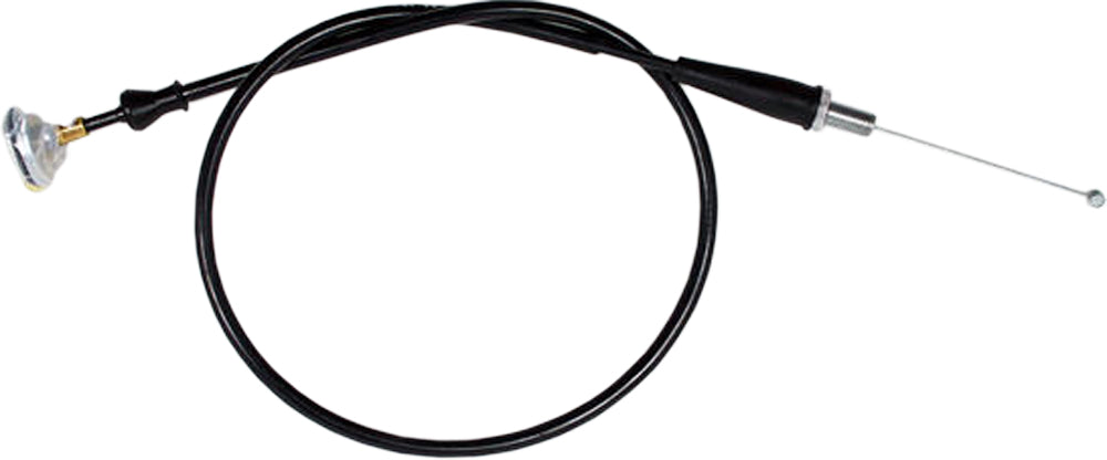 Motion Pro black vinyl throttle cable 70-2423 for motorcycle control lines, showing the cable with black vinyl coating and connectors.