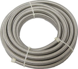 HardDrive stainless braided hydraulic control hose, 3/8 inch diameter, 25-foot roll, durable and flexible for industrial use