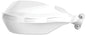 Polisport Plastics Nomad handguard in white with universal mount kit, designed for motorcycle protection.