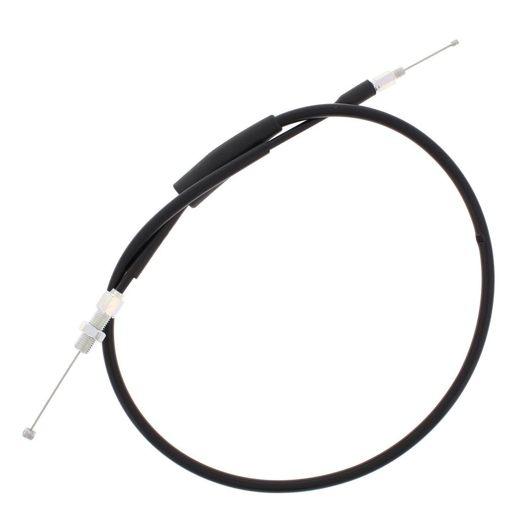 All Balls throttle cable 24-51115 for hydraulic control lines, showing the flexible cable with black outer casing and metal fittings.