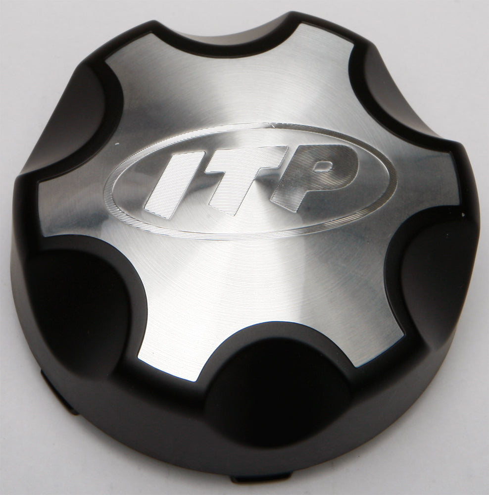 Black ITP SD Beadlock Cap for 4/137 and 156 wheel components, designed for off-road vehicle wheel upgrades.