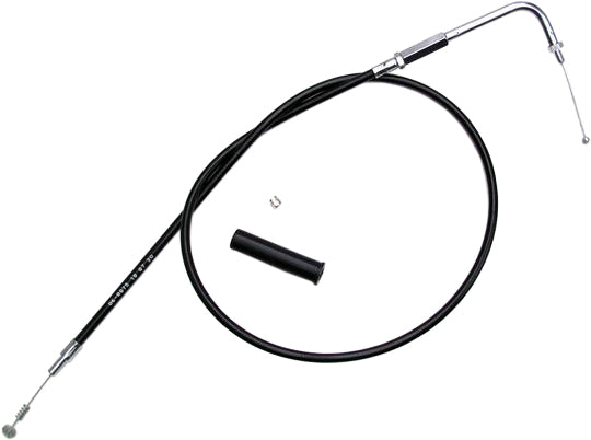 Motion Pro Black Vinyl Idle Cable 70-6075 for hydraulic control lines, showing a black vinyl-covered control cable with connectors.