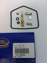Load image into Gallery viewer, K&amp;L Carburetor Repair Kit 118-2452 for intake, carburetor, and fuel system with various gaskets and components on a white background.