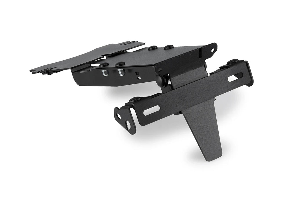 PUIG black Fender Eliminator Kit for BMW motorcycles, body part replacement with sleek, streamlined design.