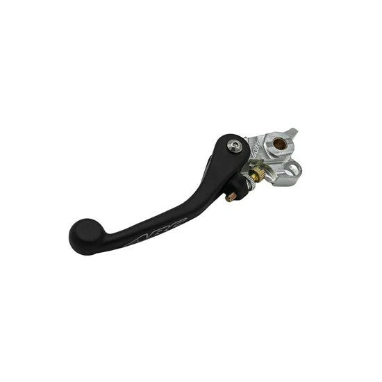 ARC composite textured clutch lever for motorcycle, showing detailed close-up of the black lever with textured grip surface.