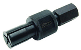 Motion Pro 20mm Replacement Collet for tools, shown in close-up with metal construction and precise machining details.