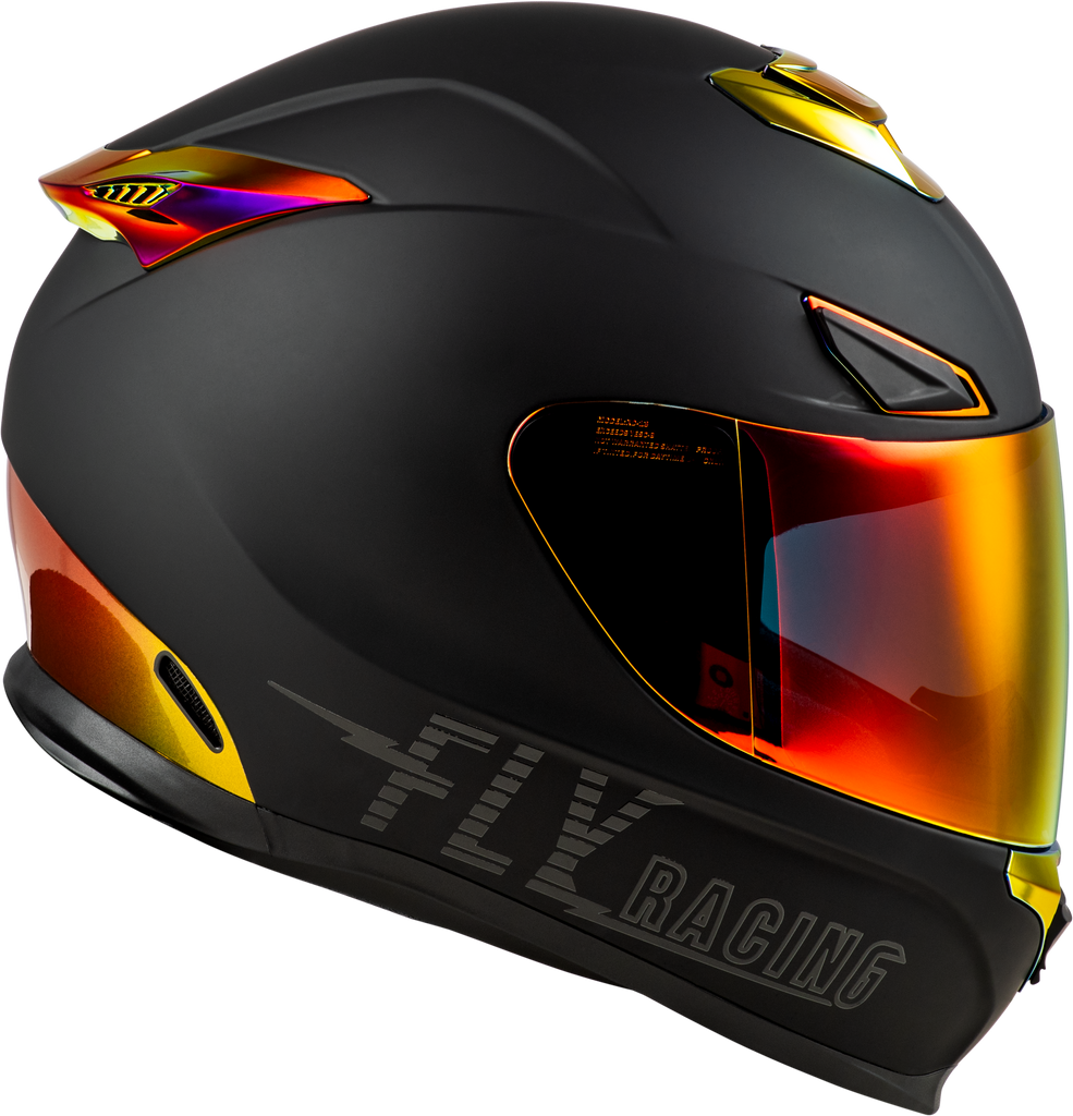 Sentinel Recon Helmet Matte Black/Fire Chrome 2x
