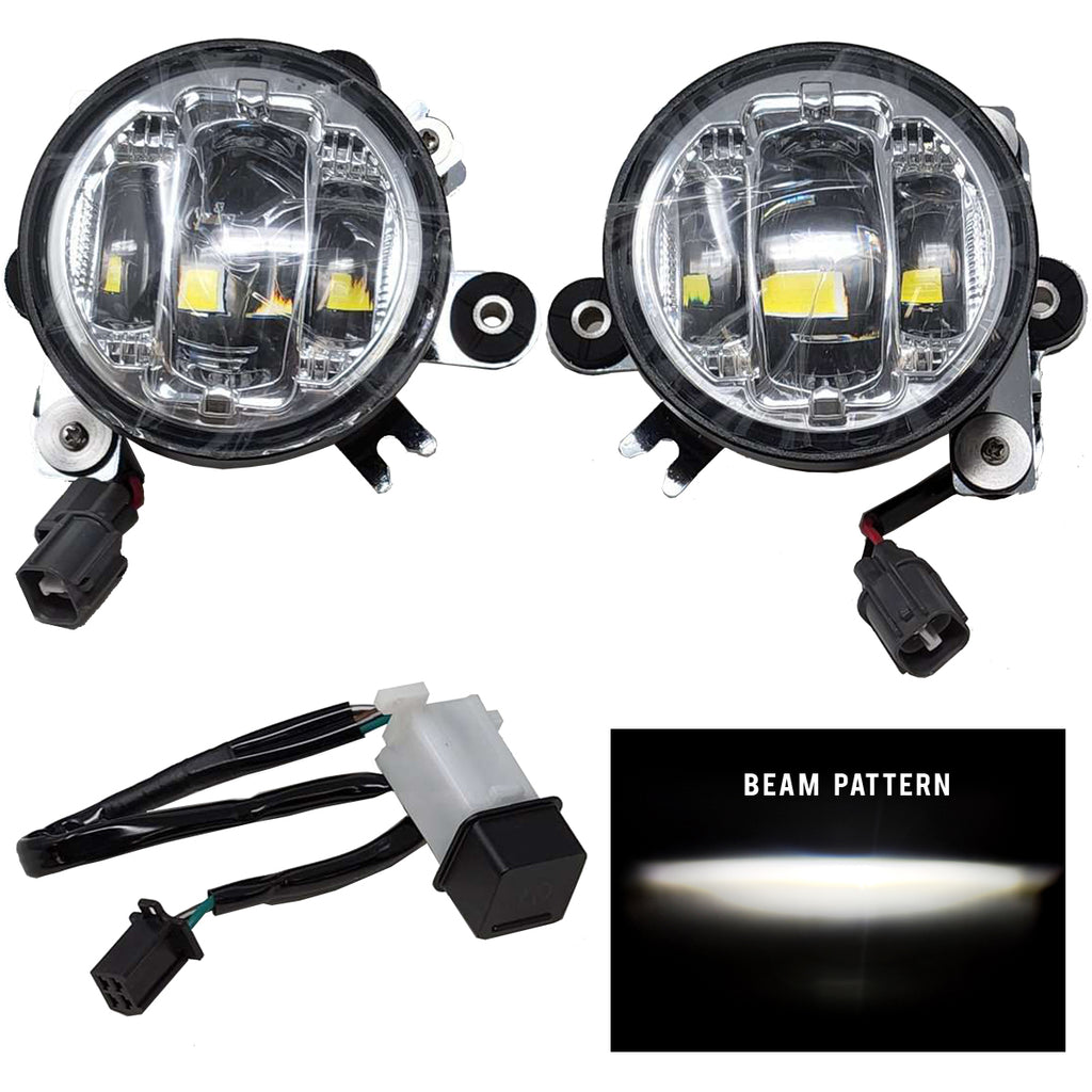 Pathfinder Honda Goldwing LED fog light kit with chrome finish and clear lens, model 226-0226CR.