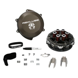 Rekluse Radiuscx 4.0 clutch for Yamaha motorcycles, showing the advanced clutch assembly with internal components and branding.