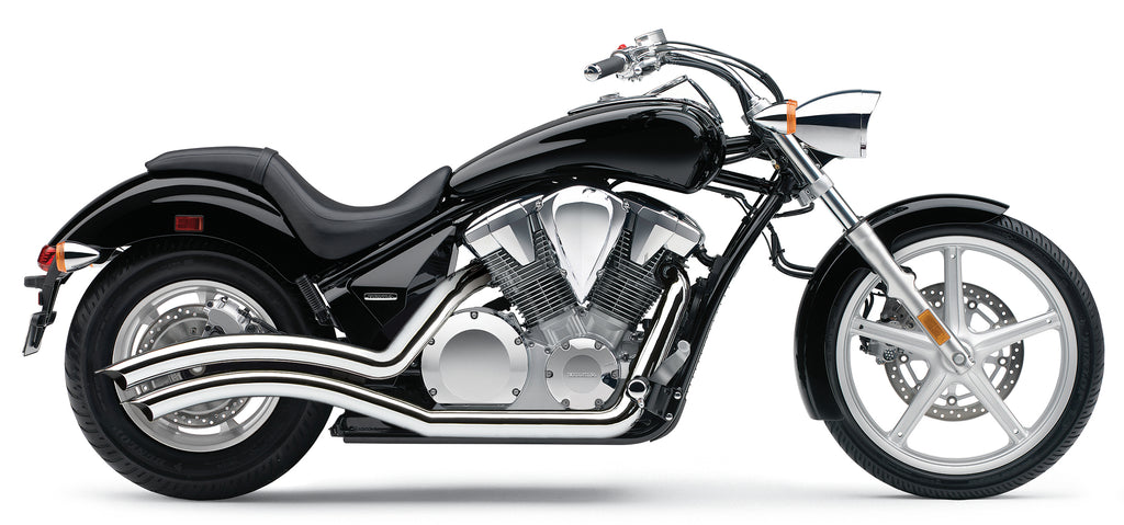Cobra Speedster Swept F/S chrome exhaust for Honda VT1300CR, CS, CT, Cx 2010-2019, polished metal finish