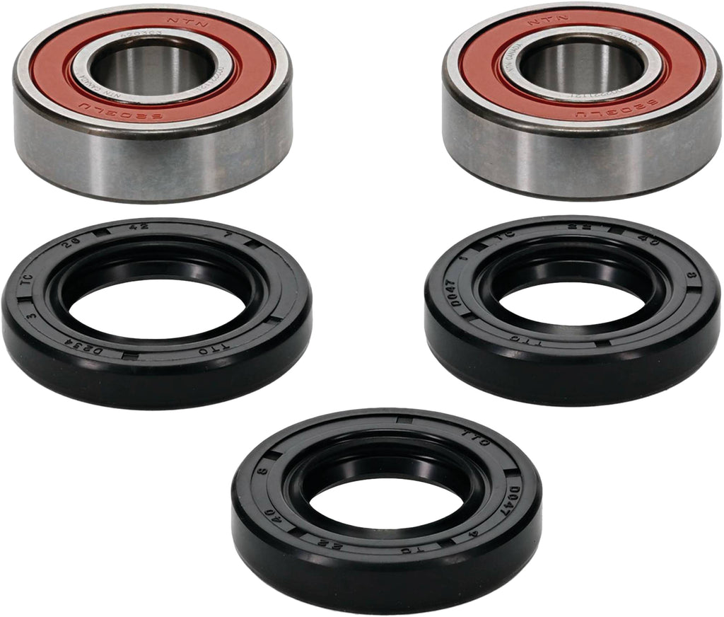 Pivot Works premium drive wheel bearing kit 22-51215P with metal bearings and seals for motorcycle wheel replacement.