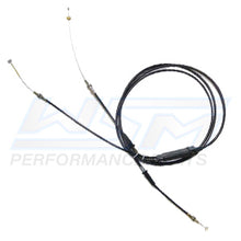 Load image into Gallery viewer, WSM Performance Parts throttle cable for hydraulic control lines, model SD 72-2250R, with metal fittings and durable construction.