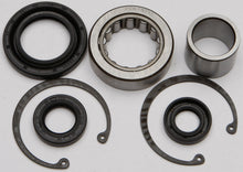 Load image into Gallery viewer, All Balls drive inner primary bearing and seal kit 22-53101 showing metallic bearing, rubber seals, and installation components.