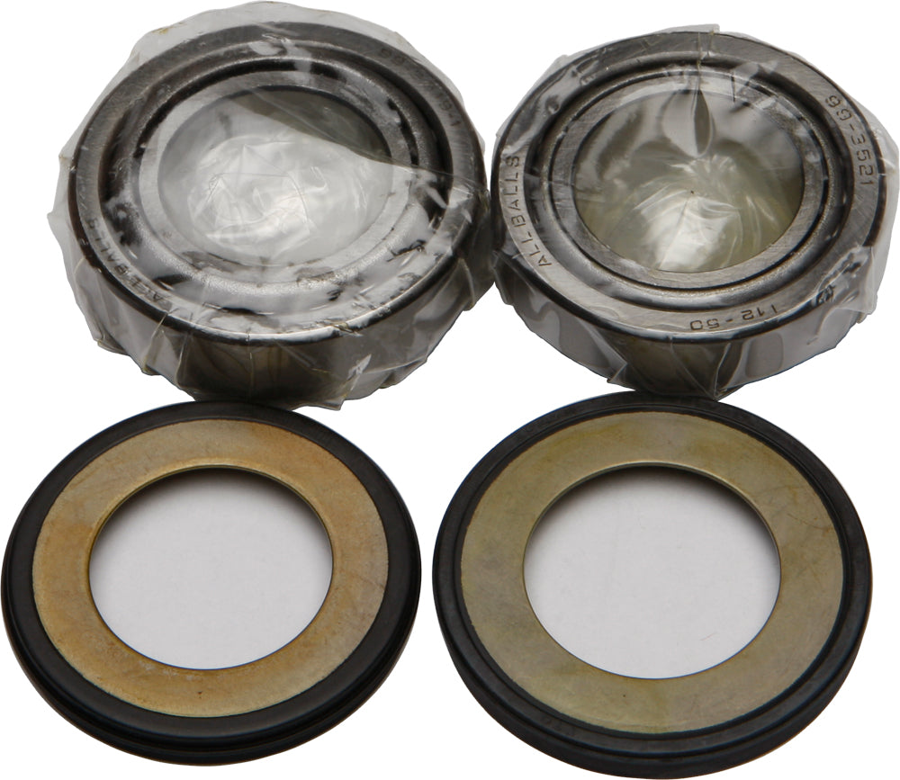 All Balls steering bearing seal kit 22-2050, includes seals for motorcycle or vehicle steering components, shown in the image.