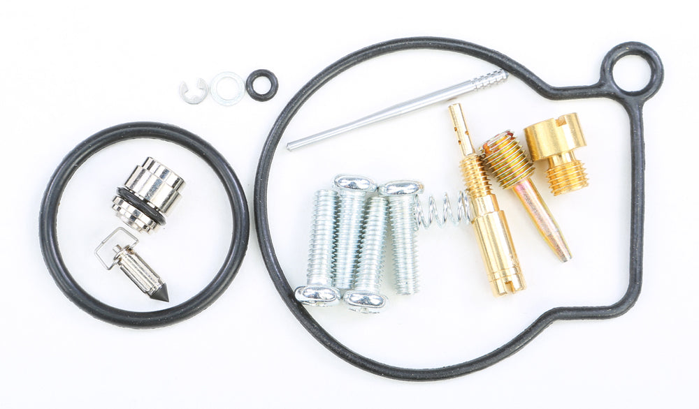 All Balls carburetor repair kit for fuel system, includes gaskets and parts, designed for intake and carburetor maintenance.