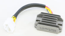 Load image into Gallery viewer, Ricks Motorsport Electric regulator and rectifier for motorcycle electrical systems, with visible wiring and mounting points.