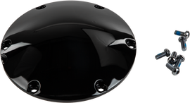 HardDrive Gloss Black XL Derby Cover for engine, smooth finish, fits Harley Davidson models 2004-2020, part number 820-51920