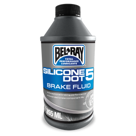 Bel-Ray Silicone Dot 5 Brake Fluid 355ml bottle, automotive brake fluid for high-performance braking systems.
