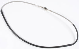 GALFER steel front brake line for HON 17-9714 motorcycle, showing the durable braided metal construction and fittings.