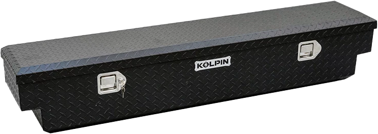 Kolpin UTV metal bed box 23-53470 used as durable luggage storage on off-road vehicles, with metal construction and secure latch.
