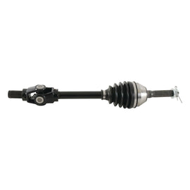 All Balls Drive Axle 536-0045 showing the metal axle component with detailed machining and mounting points.