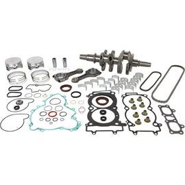 Vertex Complete Engine Rebuild Kit for Pol WR00215, featuring engine components arranged on a clean workspace.