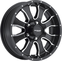 Load image into Gallery viewer, AWC Mamba 15-inch trailer wheel with a 6-inch width, featuring a silver finish and mounted on a trailer axle.