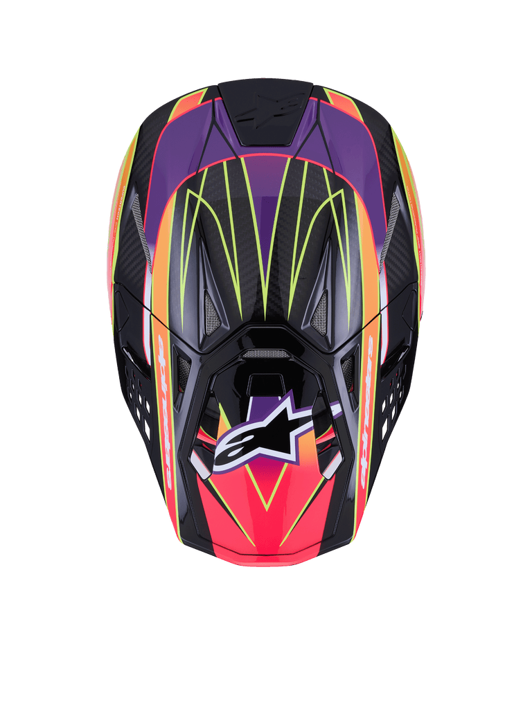 Supertech S M10 Era Helmet Pnk/Violet/Ylw Fluo Glossy Sm