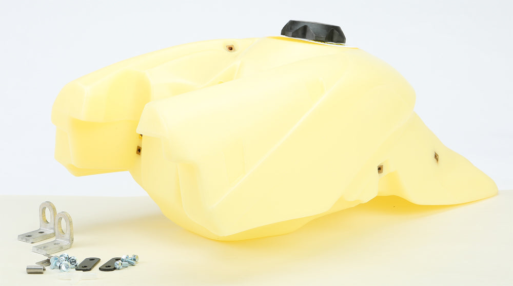 IMS Fuel Tank Natural 4.8 Gal body, durable plastic construction with a natural finish, designed for motorcycle fuel storage.
