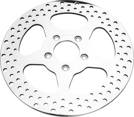 HardDrive 5-spoke rear brake rotor, 11.5-inch polished SS disc with 2.22-inch center bore, for vehicle braking system