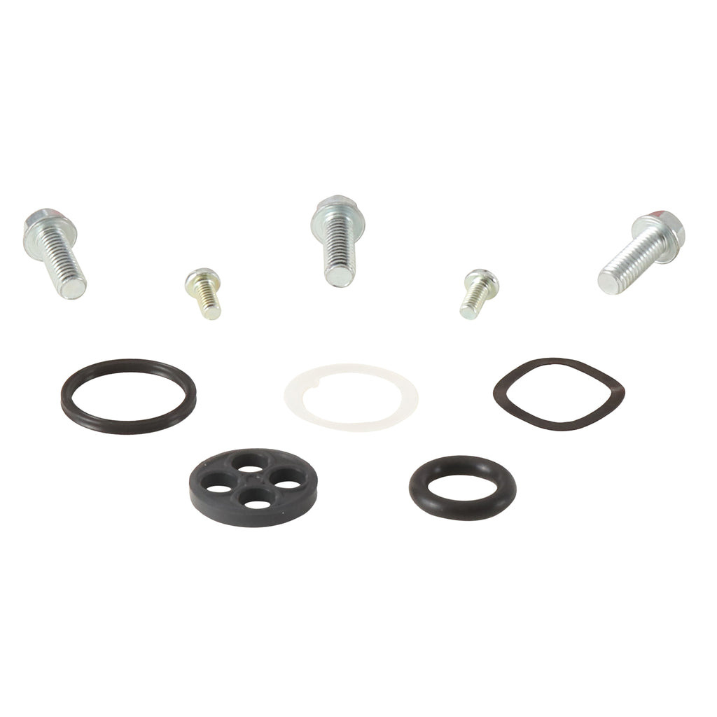 All Balls Fuel Tap Repair Kit for intake, carb, and fuel systems, including repair parts and seals, in a compact package.