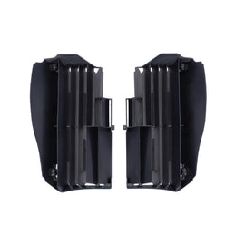 Acerbis radiator louvers for Yamaha in dark blue, motorcycle body parts with vented design and Acerbis branding.