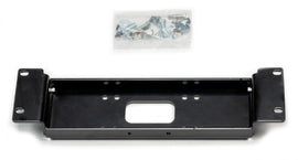 Warn winch mounting kit bracket, including metal mounting plate and hardware for secure installation on off-road vehicles.