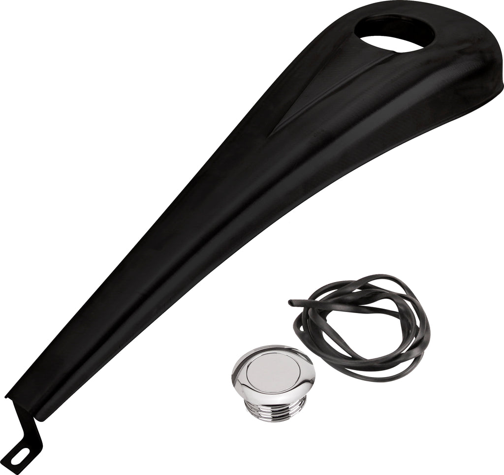 Bagger Nation Dresser Dash Kit for 6-gallon tank in gloss black, designed for Harley-Davidson FLH/T models 2008-2021, body view