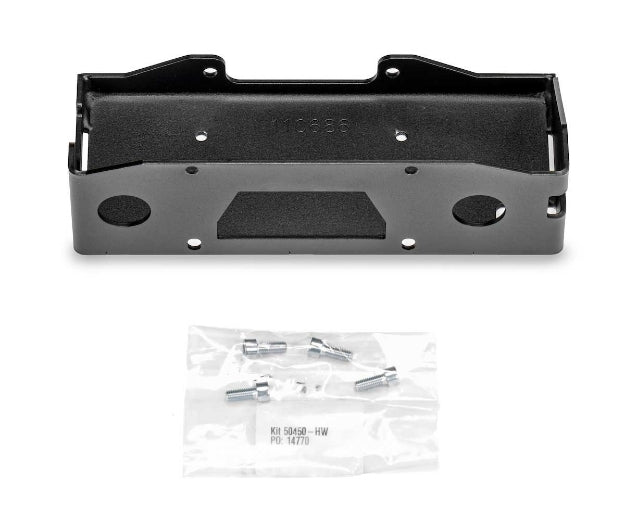 Warn winch mounting kit 61-110686 with brackets and mounting hardware, designed for secure winch installation on off-road vehicles.