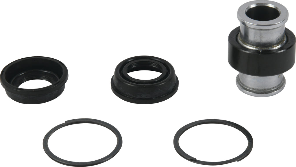 All Balls Shock Bearing Kit 22-10028 for suspension systems, showing metal bearings and components in a clean, organized kit.