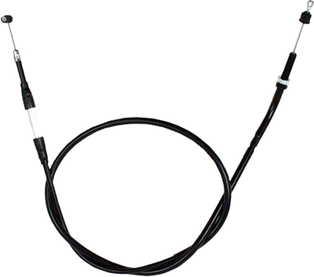 Motion Pro black vinyl clutch cable 70-2550 for motorcycle hydraulic control lines, showing the cable's durable black vinyl coating.