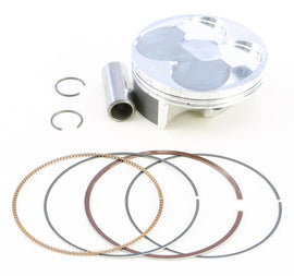 Vertex forged piston kit for Kawasaki 175-24021A, showing the piston components with precise measurements and high-quality metal finish.