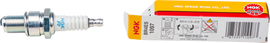 NGK 2-BR4ES spark plug with ceramic insulator and metal shell, designed for automotive engine ignition systems.
