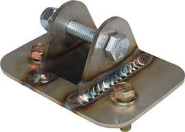 Z Broz Racing Trident Upper Shock Bracket 249-75150, close-up of durable metal shock mount component for off-road vehicle suspension.