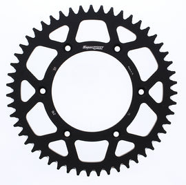 Supersprox aluminum rear sprocket for Honda CRF250, 51-tooth, black finish, 520 chain compatibility, lightweight motorcycle part
