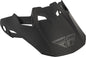 Fly Racing Formula CC solid helmet visor in matte black for youth-small size, designed for Fly Racing motorcycle helmets.