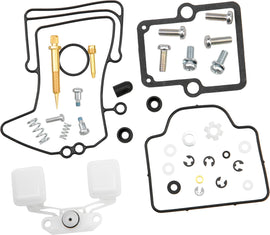 Mikuni TM40 carburetor rebuild kit with gaskets and parts for fuel system, designed for Mikuni TM40 carburetors.