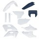 Load image into Gallery viewer, Acerbis full plastic body kit for motorcycle, original 26 29880-98212, with black and white panels and detailed design.