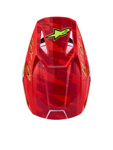 Load image into Gallery viewer, S M3 Falcon Helmet Ece06/Dot Red Fl/Wht/Blue/Yl Flgl Xl