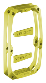 SEIZMIK Embark Mirror Yel Trim Kit for 63-19025 body, featuring yellow trim accents on a vehicle mirror.