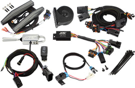 XTC Power Products auto turn signal kit with billet lever and front DRL lights for enhanced vehicle illumination and signaling.