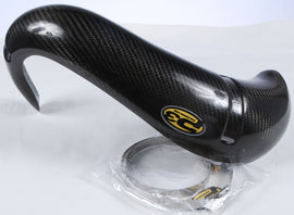 P3 Carbon Fiber P3 Pipe Guard for exhaust system, durable black carbon fiber finish with branding details visible.